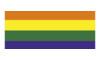 Regenboog vlag sticker - lgbt gay vlag flag